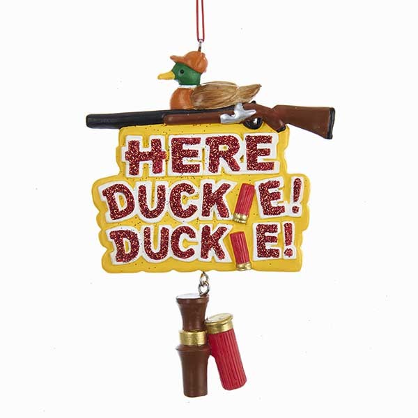 Here Duckie! Duckie! Ornament
