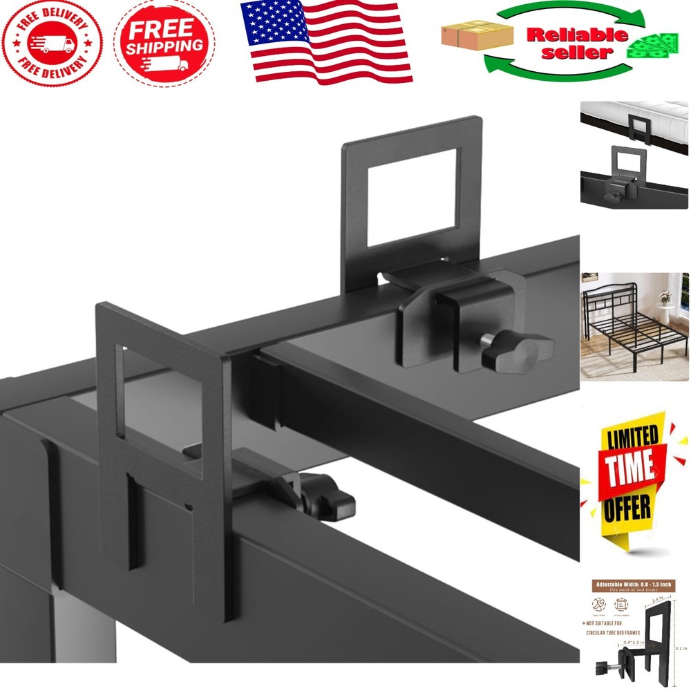Effortless Assembly Non-Slip Mattress Holders - Adjustable Bed Stoppers