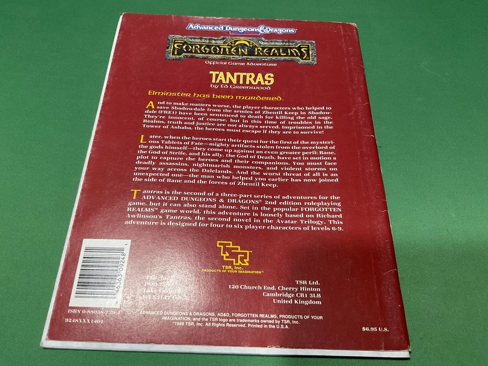 AD&D Tantras with NOOO Map Adventure Module - Forgotten Realms 9248