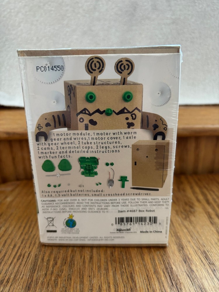 BOX ROBOT 4M GREEN SCIENCE SEALED NEW
