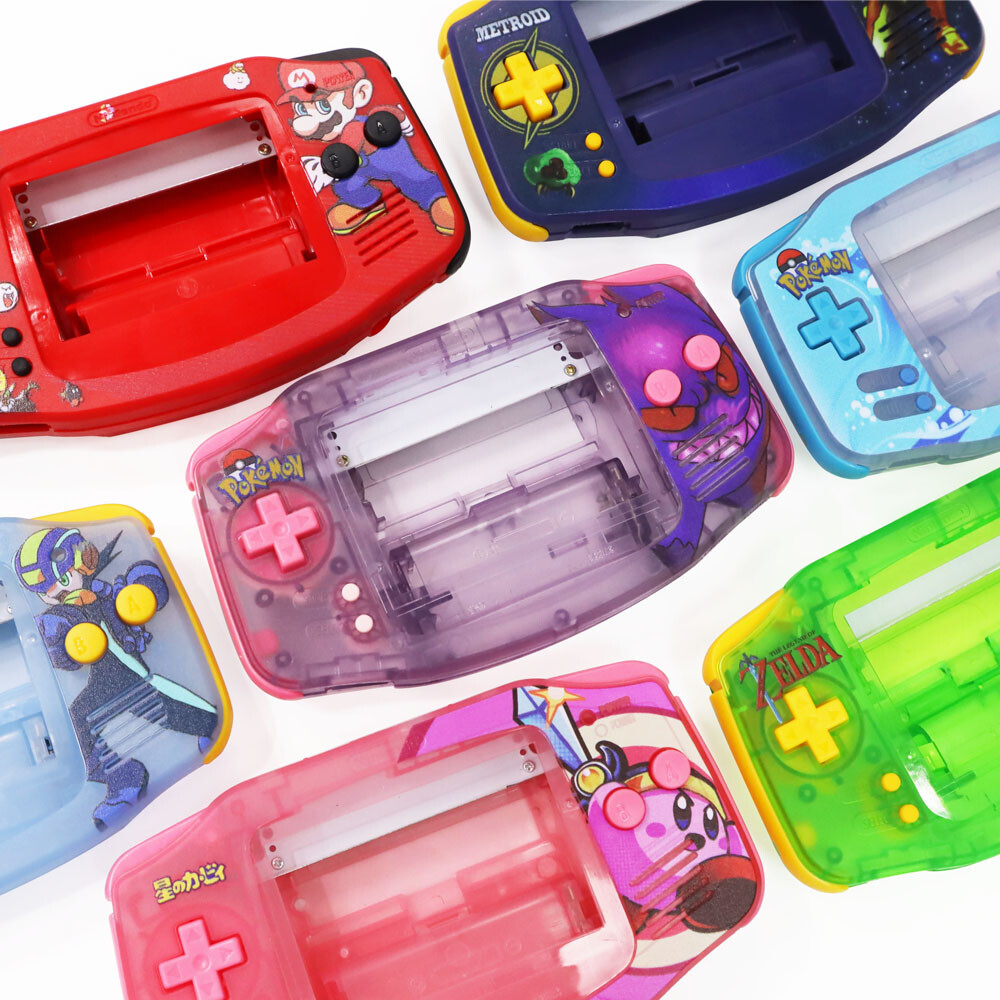 NEW Customized UV Printed Full Housing Shell Case Complete Kit for Nintendo GBA