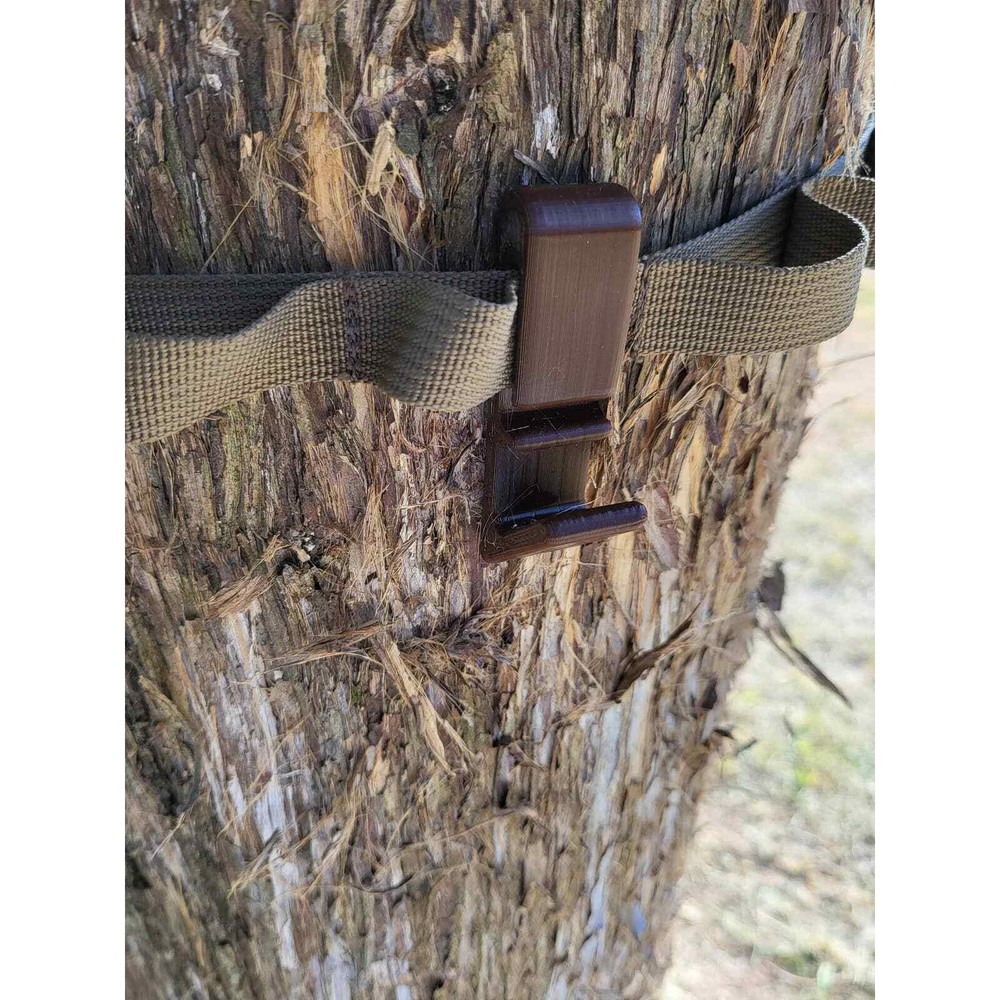 Molle Tree Accessory / Gear Hook /Hanger - For Saddle Hunting- Brown