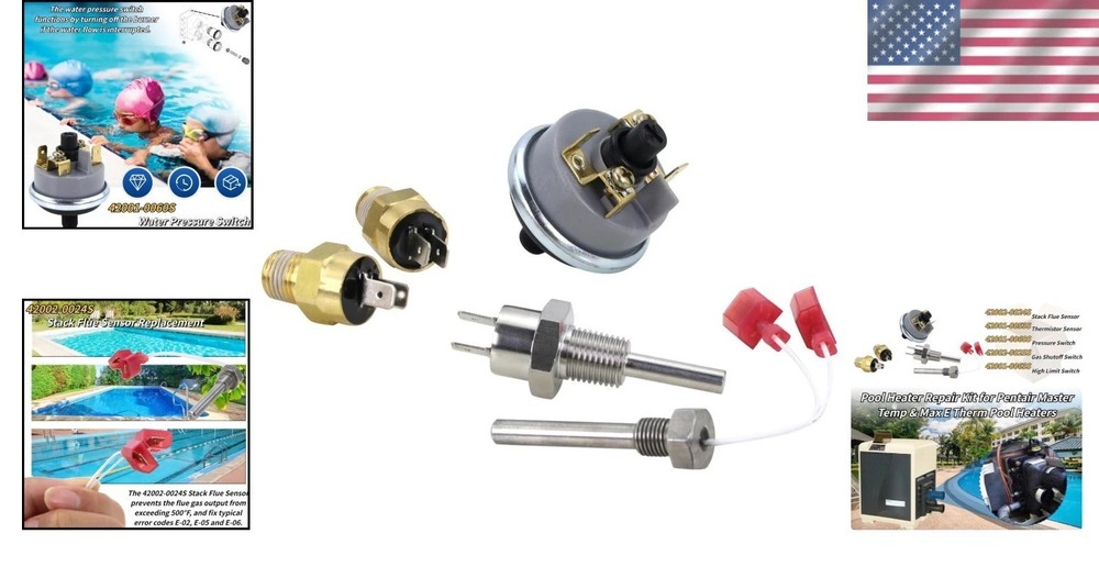 Durable Pool Heater Repair Kit Compatible with Pentair MasterTemp & Max-E-Therm