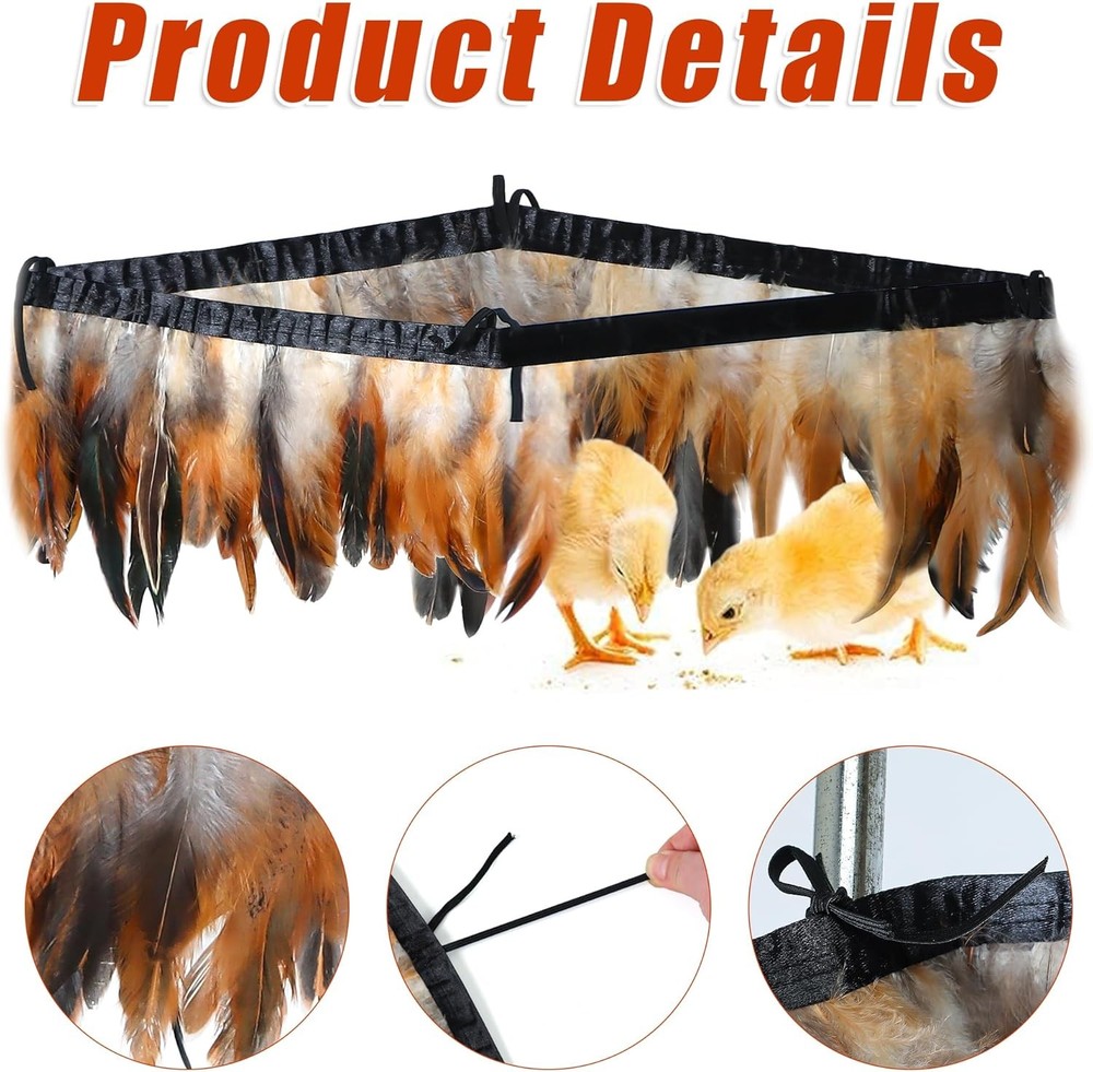 Chick Comfort Feathers for Brooder Heating Plate & Warming Solutions