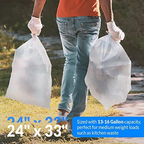 Reli. SuperValue 13 Gallon Trash Bags | Tall Assorted Sizes