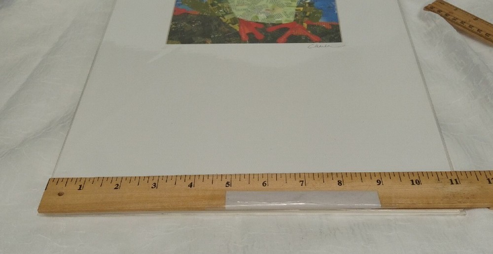 Charla Steele Collage Frog Artwork - Signed