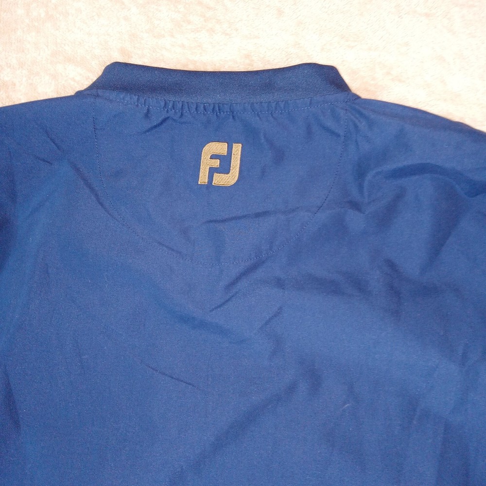 Footjoy Short Sleeve Pullover Windbreaker Men's Medium Dark Blue
