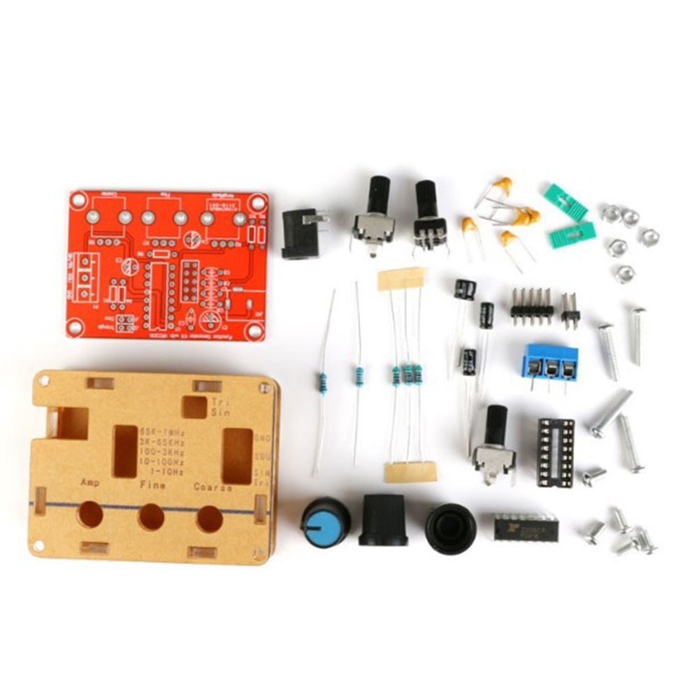 Complete DIY Signal Generator Kit for XR2206 with Three Waveform Options