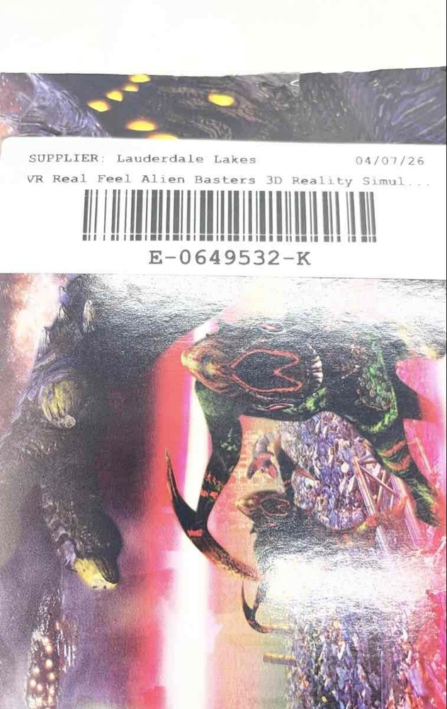 White VR Real Feel Alien Blasters 3D Reality Simulation Not Tested