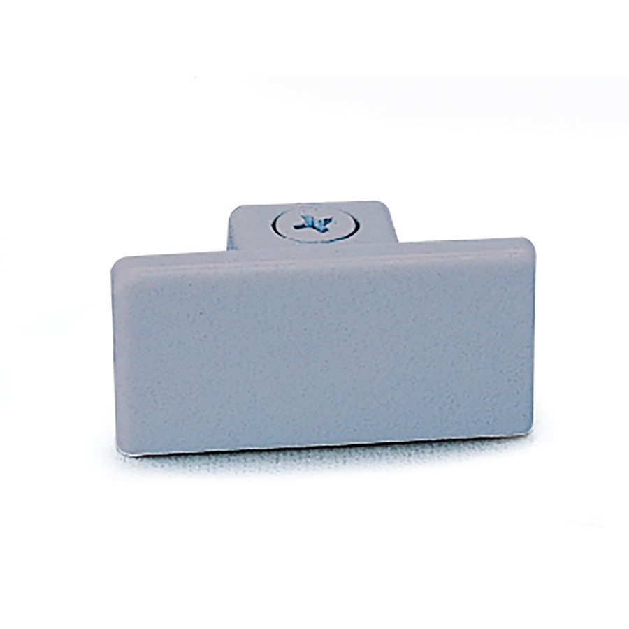 Nora Lighting Dead End Cap, Silver - NT-318S