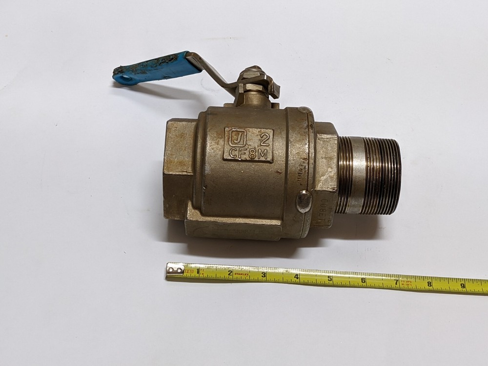 2" JAMESBURY Ball Valve 1000 CWP CF8M E08R6 (USED).