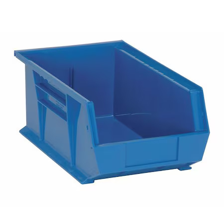 Quantum Storage Systems Qus241bl Hang & Stack Storage Bin, Polypropylene, Blue,