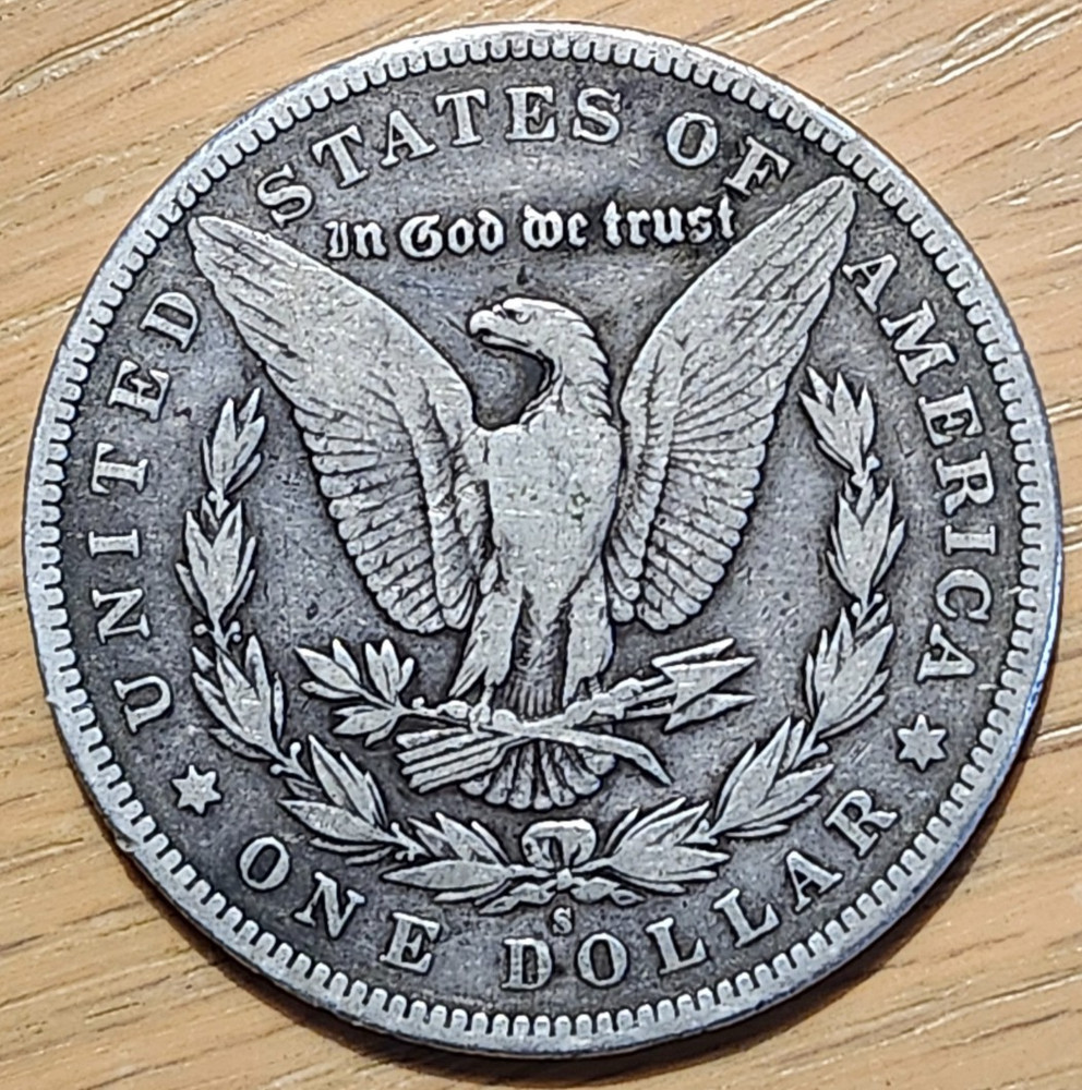 1895 S MORGAN 90% SILVER