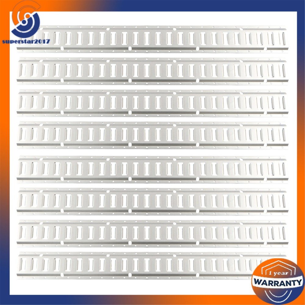 8 Pack 4' E Track Tie Down Rail Kit 2000 lbs Galvanized Steel For Vans Trailers