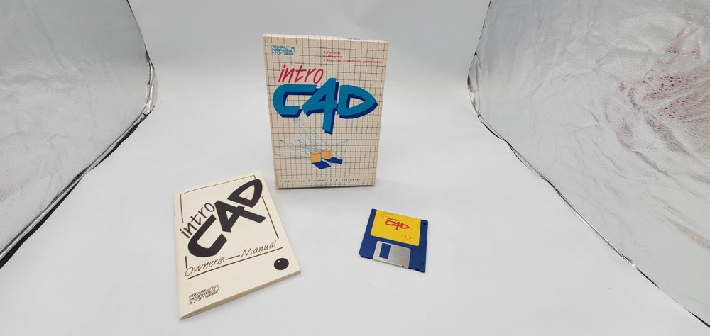Intro Cad (Progressive Peripherals & Software, Commodore Amiga, 1988) CIB Works!