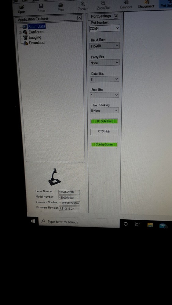 Honeywell Adaptus 4810LR-153 4810LR Barcode Scanner w/ USB Tested Working