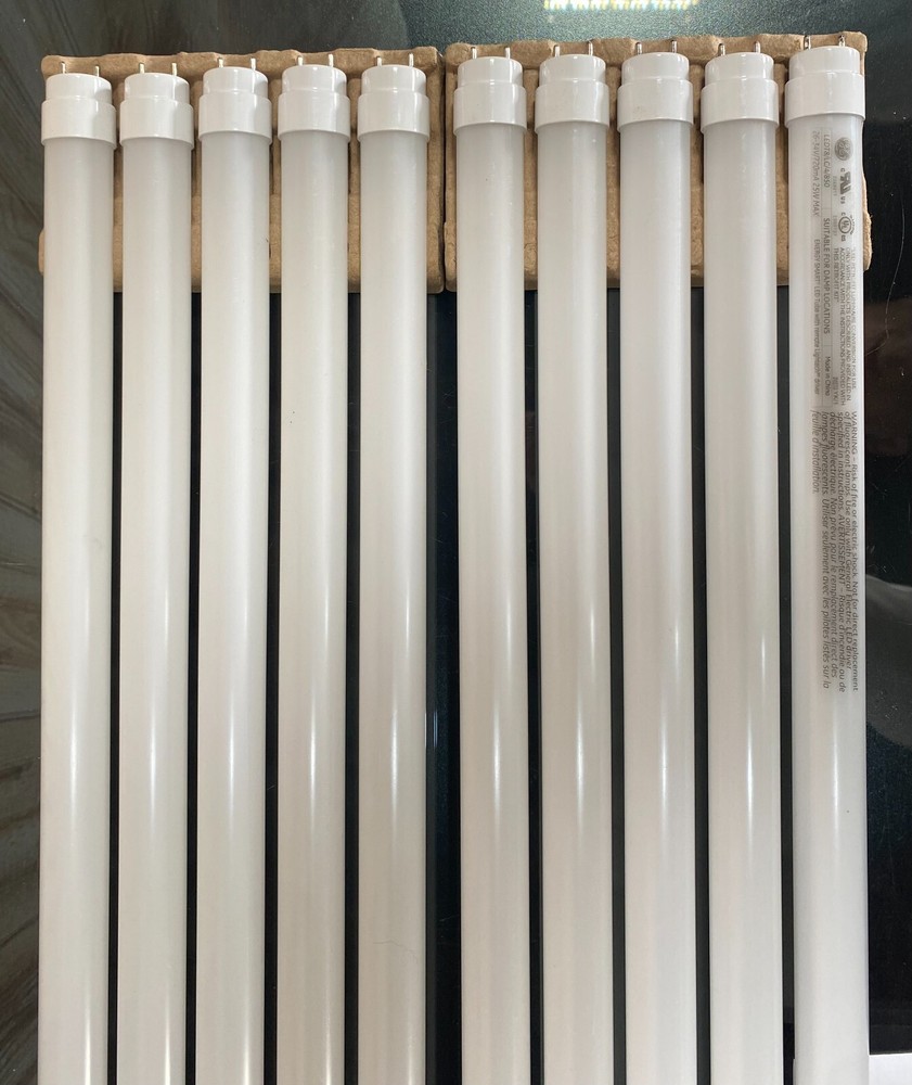 (Case of 10) GE 34253 4' 5000K LumenChoice Plastic Type C Tube Shop Light Bulb