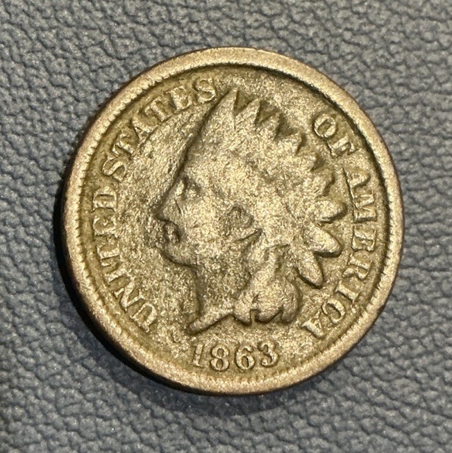 1863 Indian Head Cent - Vintage Penny