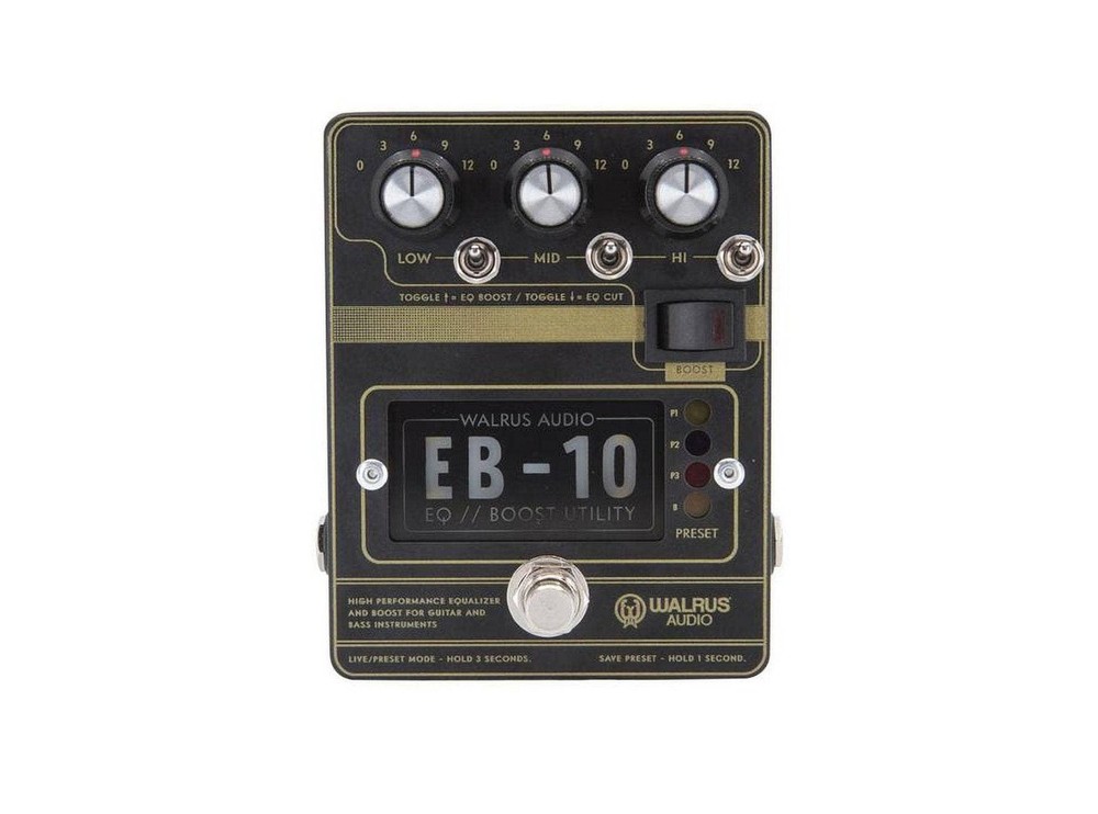 Walrus Audio EB-10 Preamp/EQ/Boost, Black