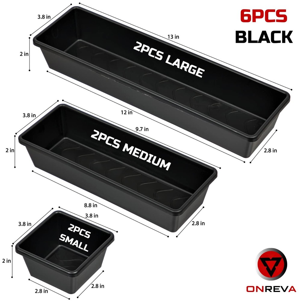 Tool Box Organizer Tray Divider Set, Extra Large Toolbox Trays, Tool Box Orga...