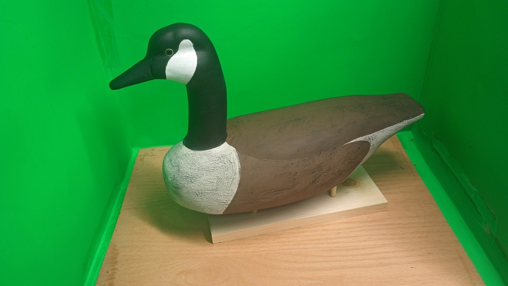 Canadian Goose Rigged Decoy/ Solid Wood