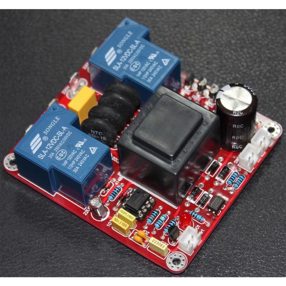 1pc Amplifier power supply delay soft start temperature protection board