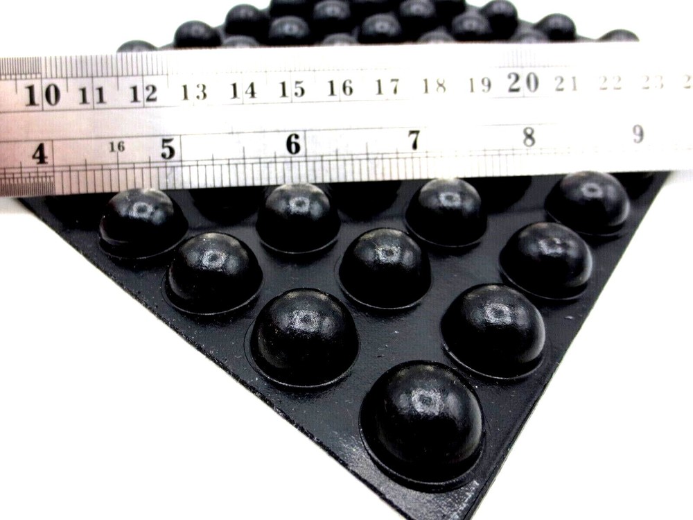 Stick-On Rubber Bumper Pad - 3/4" Pad, 3/8" Tall