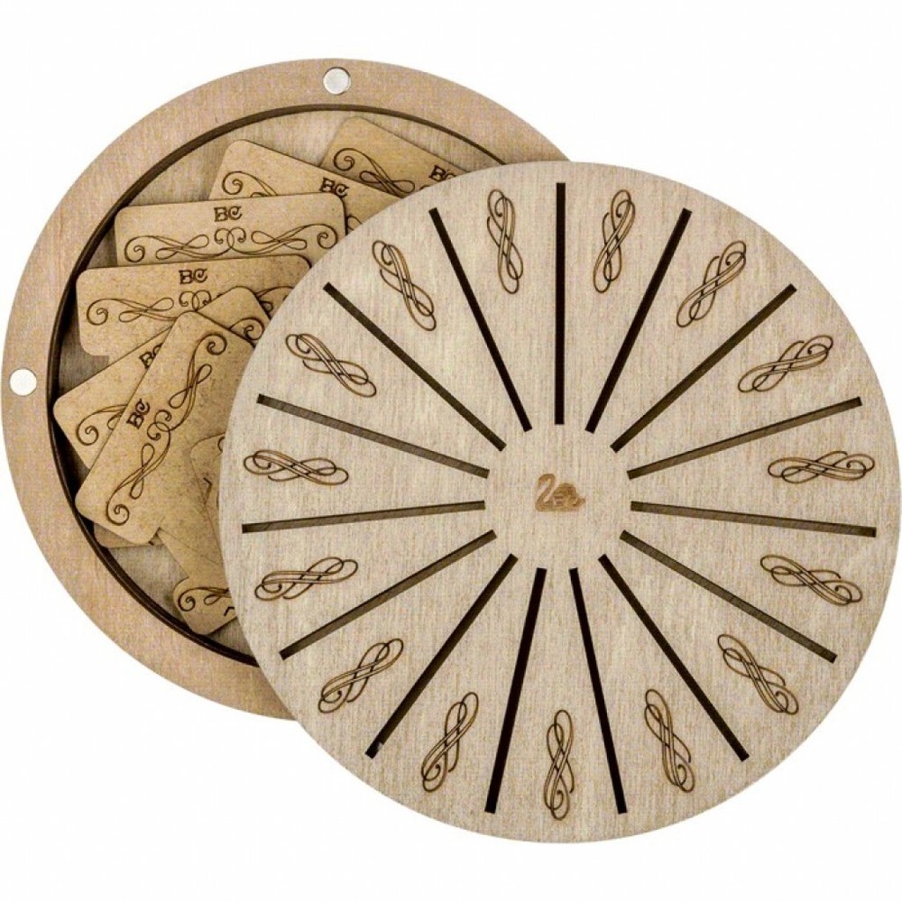 Plywood Needlework Box + 17 spools Needlework Organizer Thread/Floss organizer