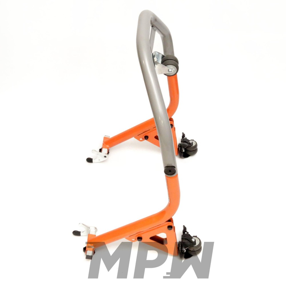 MPW Race Dept Motorcycle Mobile Dolly Rear Paddock Stand V Type