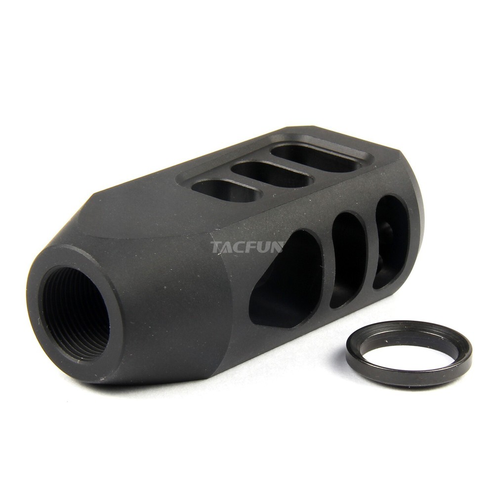 9MM Tanker Style Muzzle Brake 1/2x36 Thread Pitch