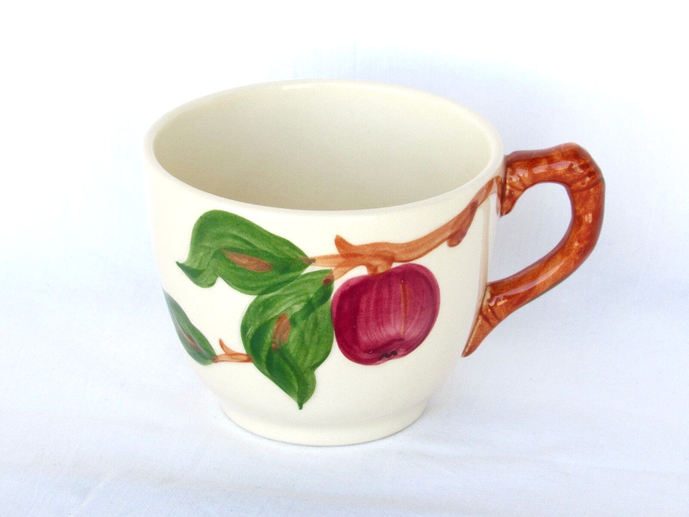FRANCISCAN Cup & Saucer Set Single APPLE Pattern Matching Perfect Gift