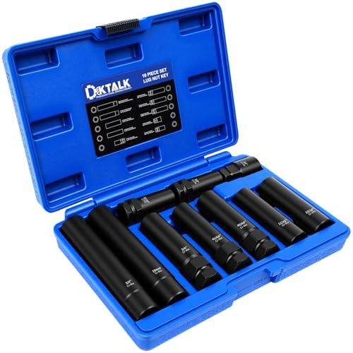 Wheel Lock Removal Kit & Master Key for 10PCS Spline Lug Nut Socket Set