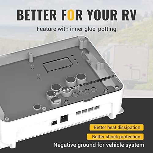 MPPT Solar Charge Controller 40A, with Remote APP Control, Backlit LCD