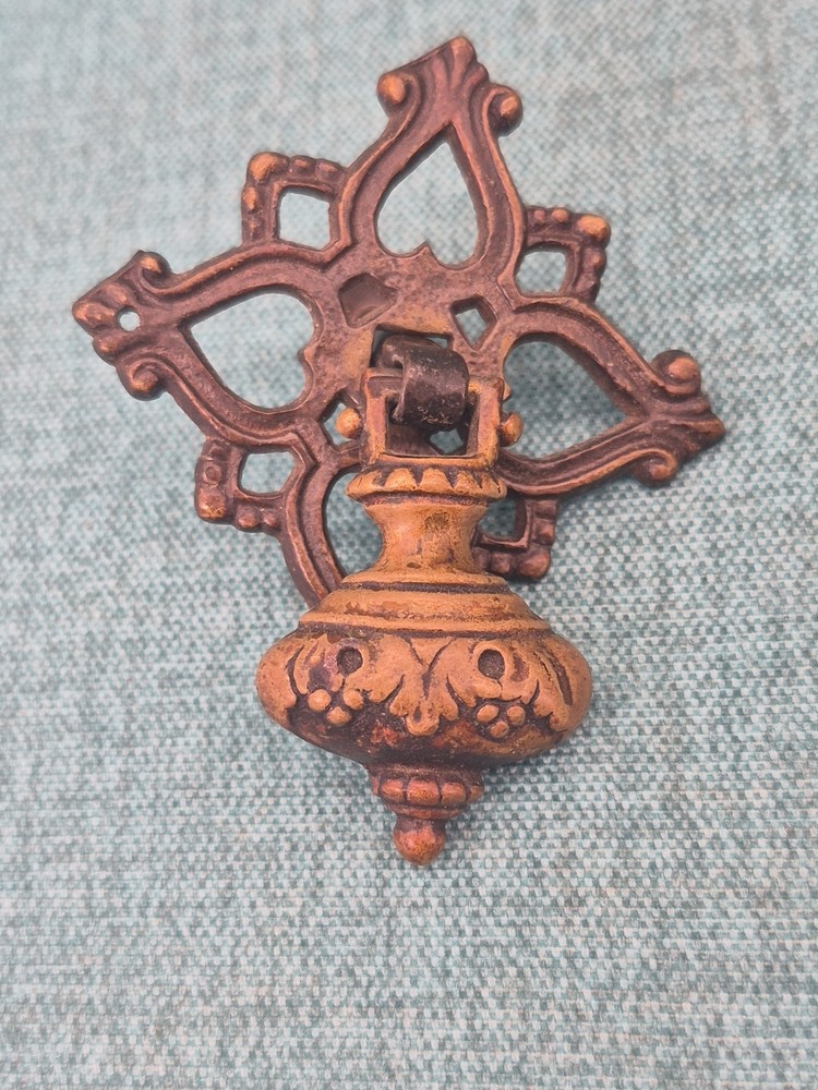 Antique Brass Hanging Drop Pulls Set of 2