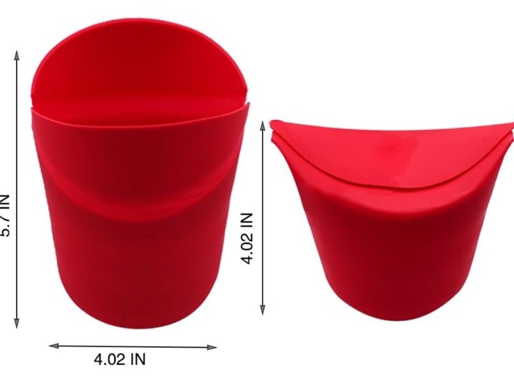 Red Silicone Microwave Popcorn Maker Cup