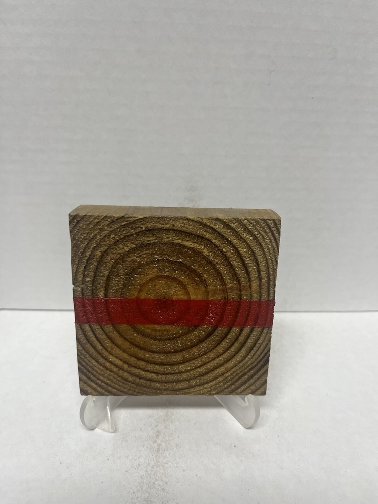 Thin Red Line Coasters, 4 Pack