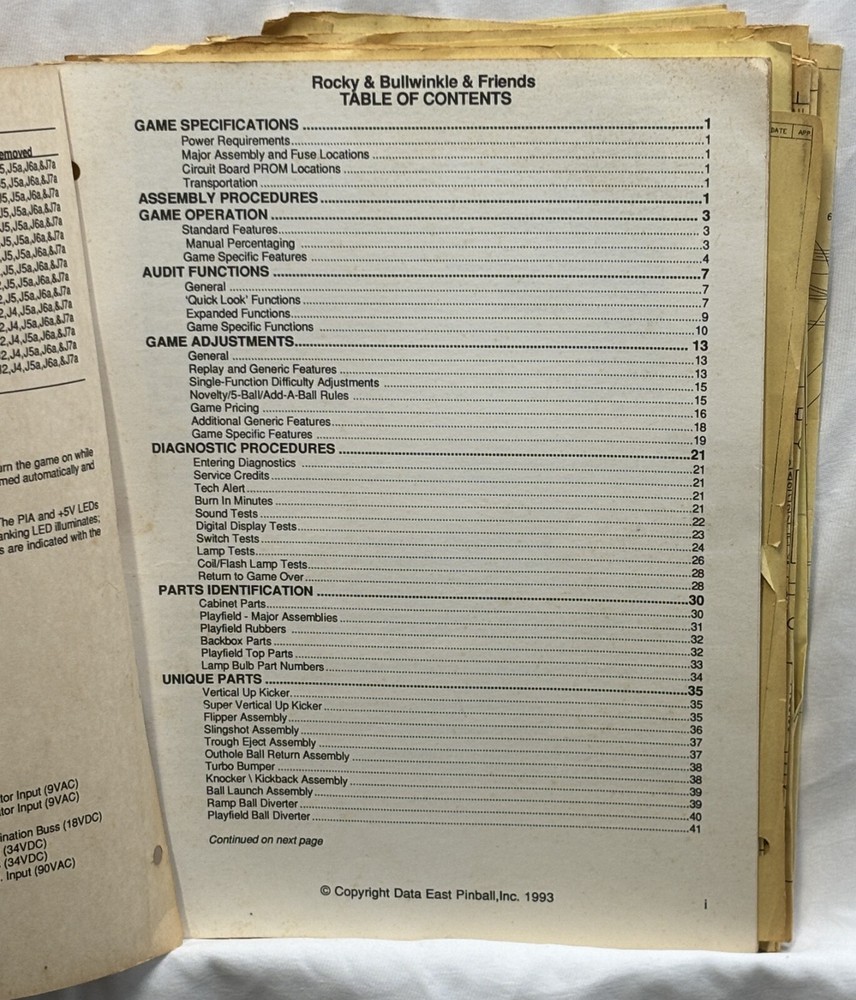 ORIGINAL-DATA EAST-ROCKY & BULLWINKLE-OWNERS MANUAL
