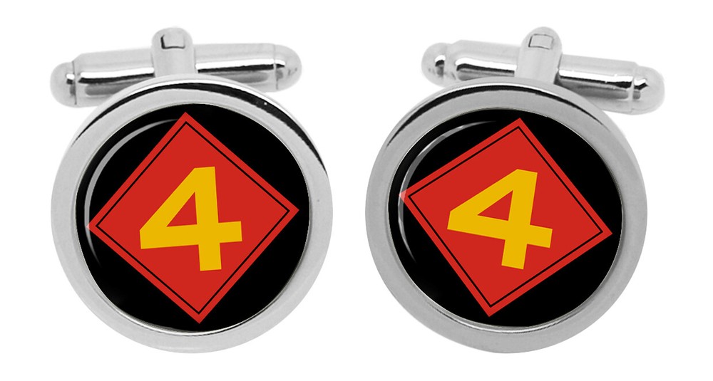 4th Marine Division Cufflinks in Box