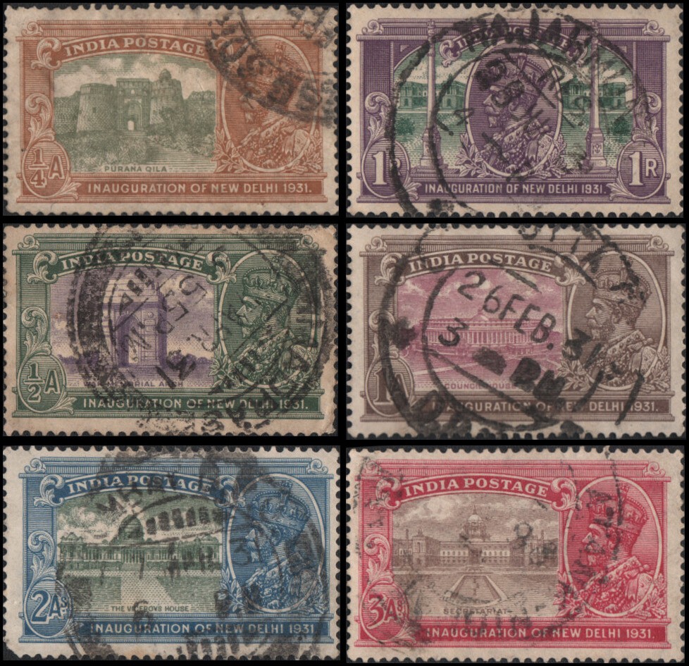 India #129-134 Used VF
