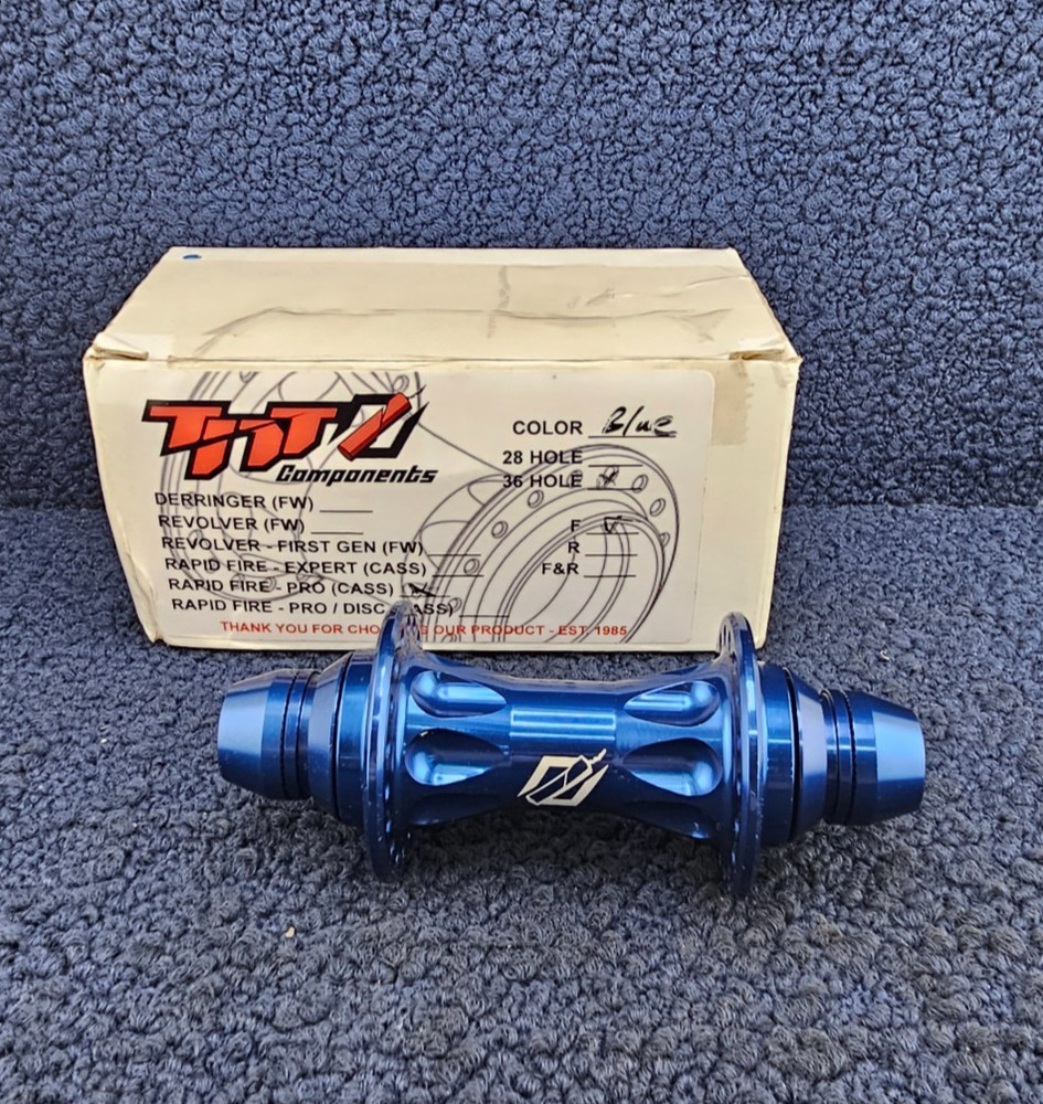 TNT Components Rapid Fire Pro Cassette Hub 19CW24 - Blue