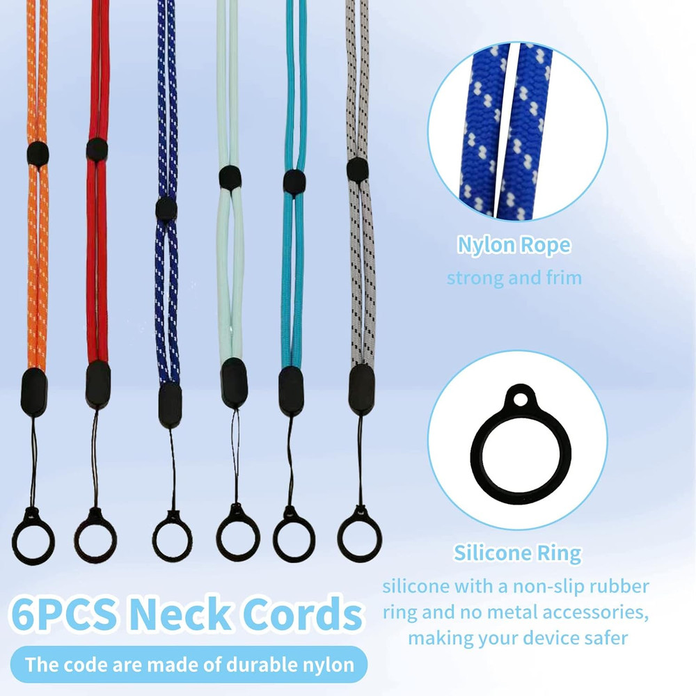 6 PCS Peritoneal Dialysis Transfer Device Holder Adjustable Neck Cord