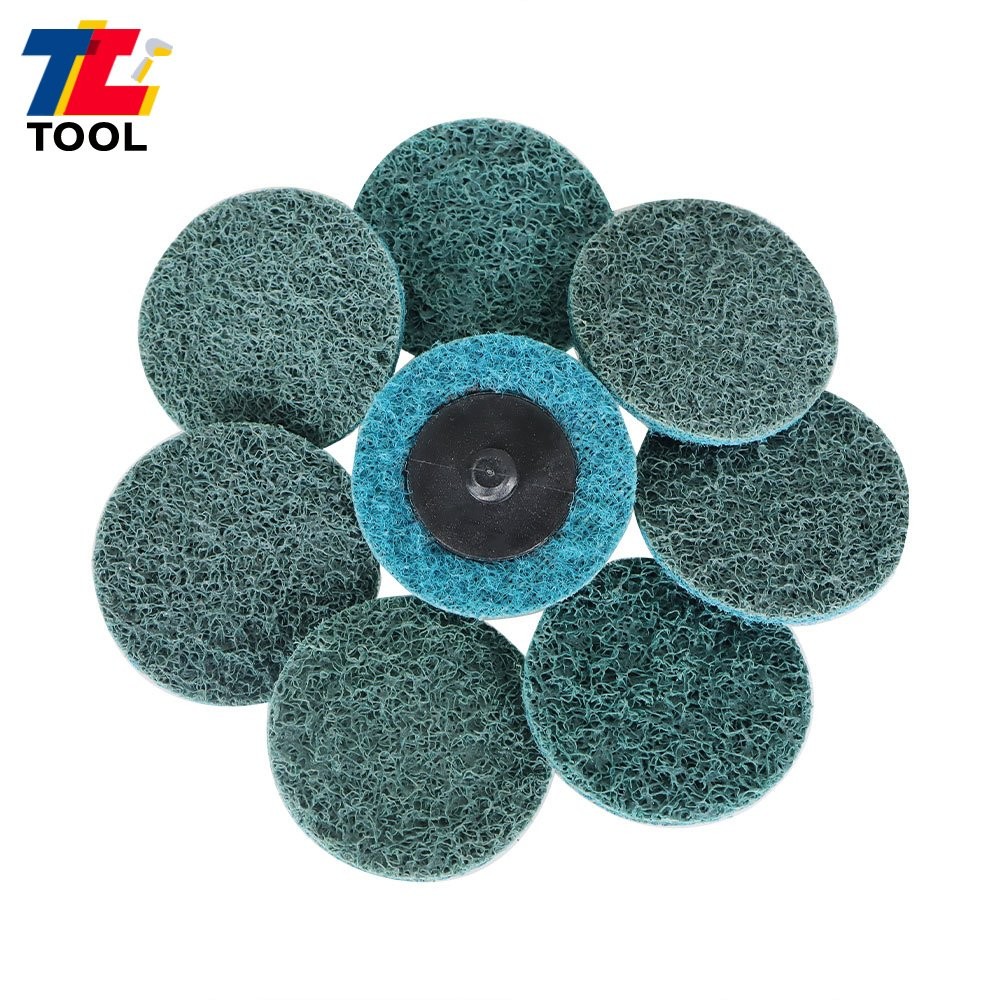 50Pcs 2" Fine Surface Conditioning Discs Roll Lock Grinder Sanding Pads