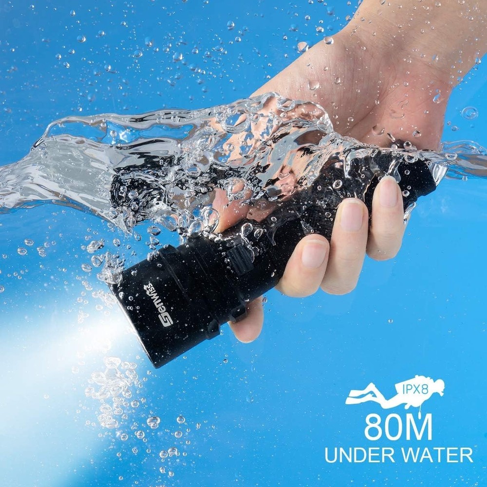 XM-L2 LED Dive Torch Waterproof Underwater Light