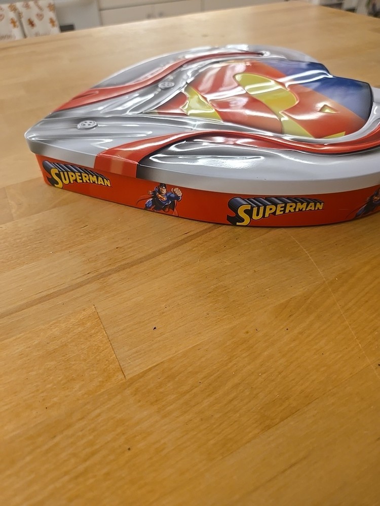 Clark Kent Superman Container DC Comics Heart Shaped Tin Only