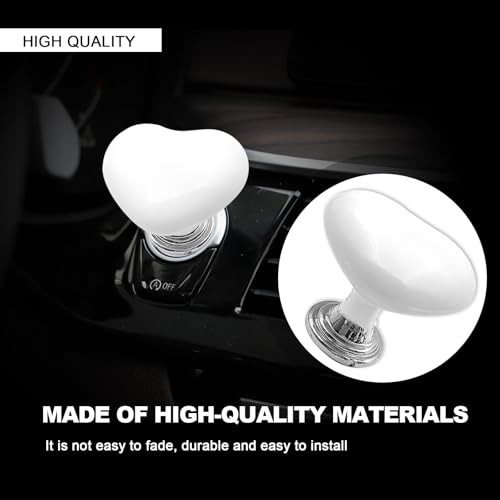 Car Push to Start Button Cover One Touch Engine Start Stop Ignition White