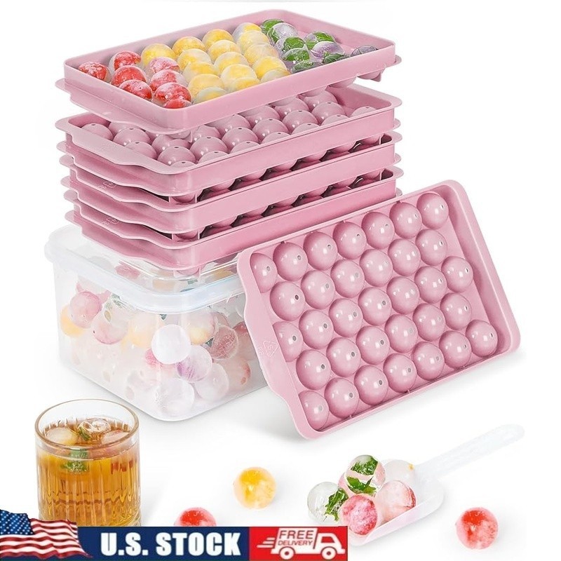 3 Pack Ice Trays for Freezer, 99 PCS Ice Cube Tray
