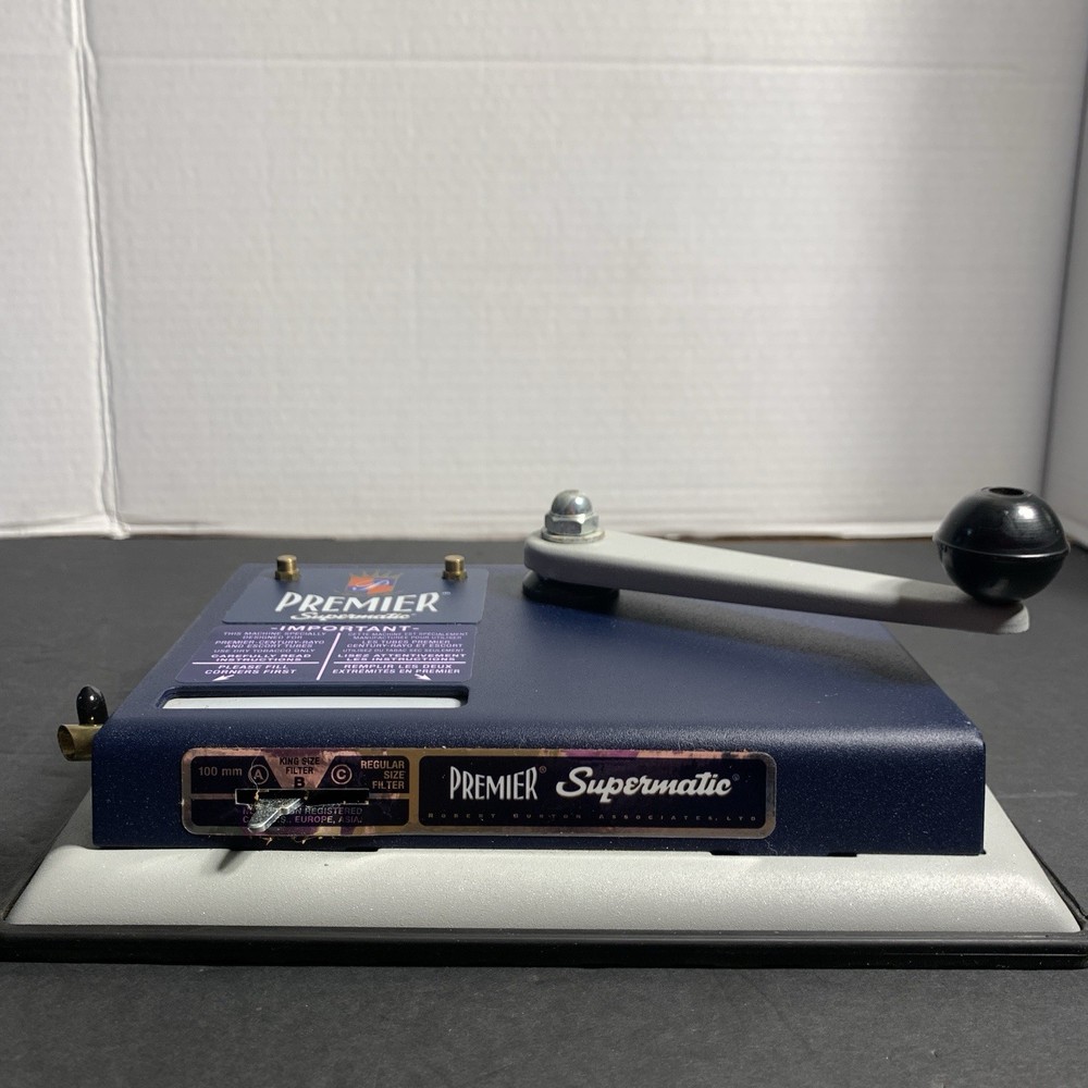 Premier Supermatic Cigarette Injector Machine Makes 100mm Regular & King. Used