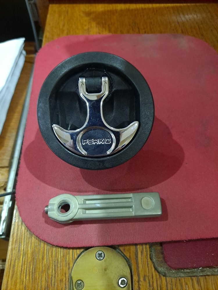 Perko Flush NON Locking Latch-Black #1092005BLK