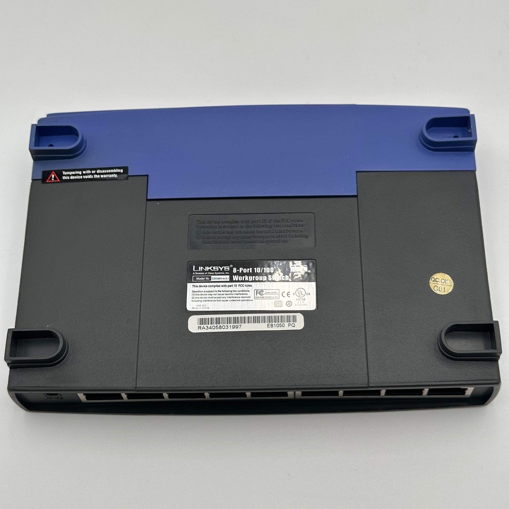 Linksys 10/100 8 Port Workgroup Switch - Black