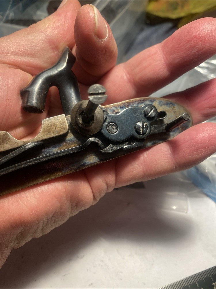 CVA, Hawken Muzzleloader Lock, Bolt, Washer. (Hammer Spurr to clear a Scope)
